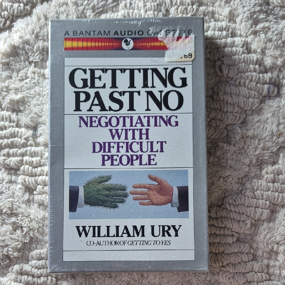NEW 90s Getting Past No Negotiating with Difficult People URY Vintage Audiobook